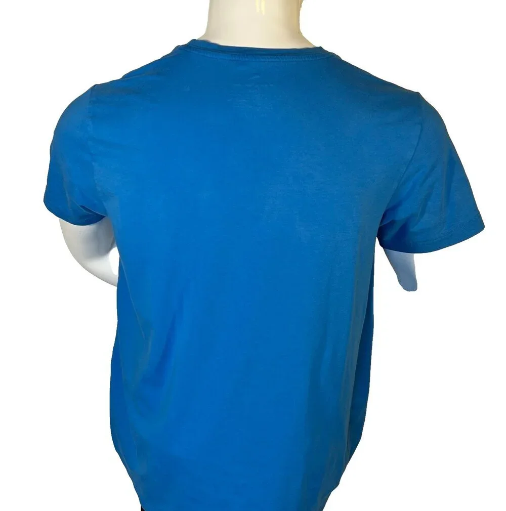 Tommy Bahama Tee Shirt Mens L Blue with Navy Embroidered Swordfish Logo Crewneck - Picture 5 of 9